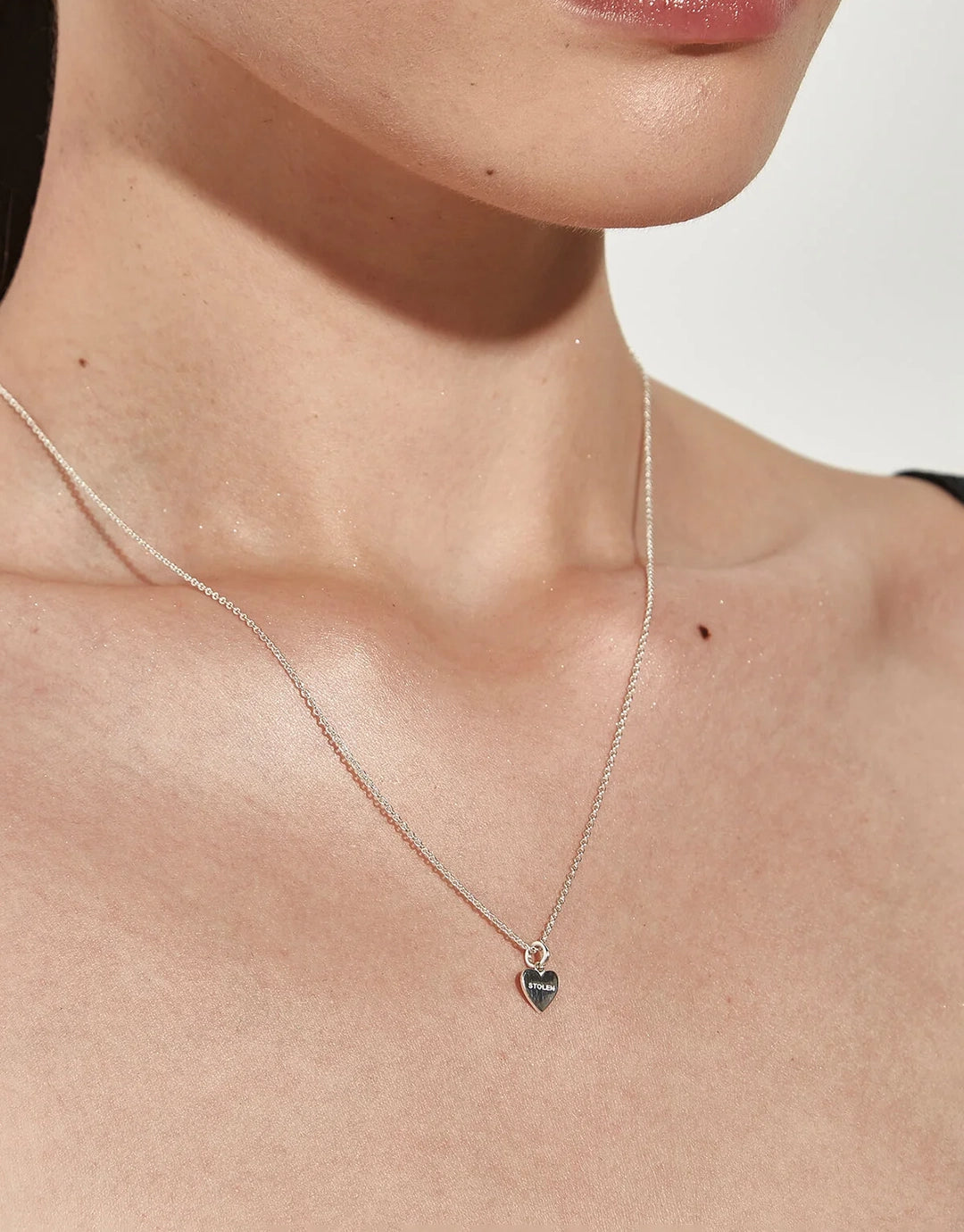 Stolen Heart Necklace - Silver