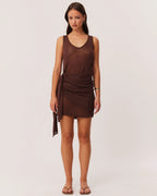Mindy Wrap Top - Chocolate by SNDYS