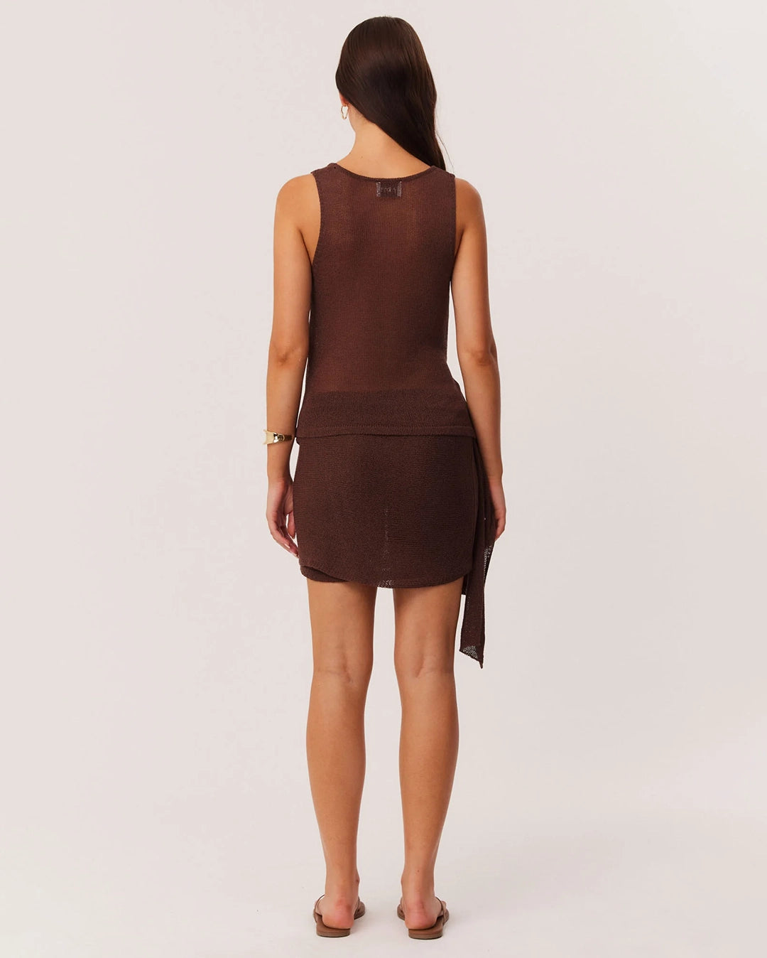 Mindy Wrap Top - Chocolate