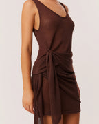 Mindy Wrap Top - Chocolate by SNDYS - view 4