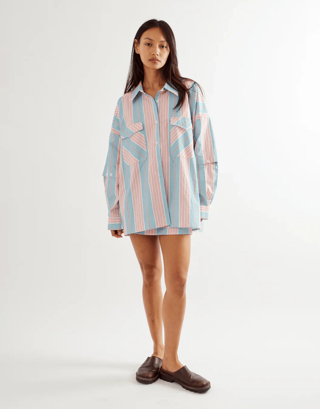 Eastern Skirt - Baby Blue / Pink