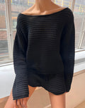 Cotton Lattice Knit Top - Black by Zulu and Zephyr