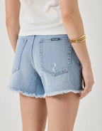 Lou Denim Shorts - Sunshine Blue by Rollas - view 5