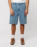 A5 Baggy Deniim Shorts - Barry Stripe by Abrand