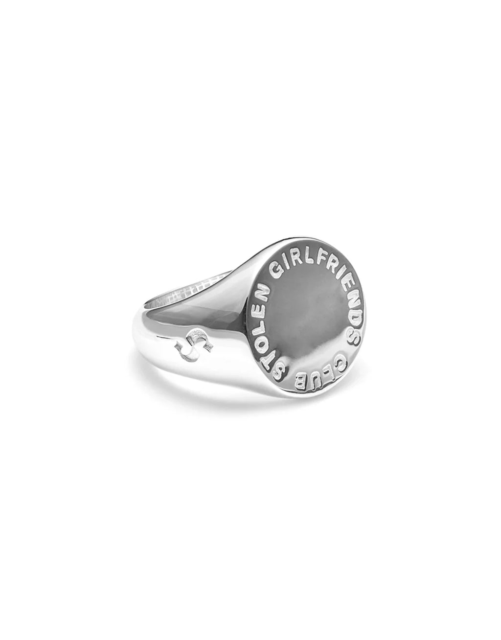 Text Logo Sovereign Ring - Silver