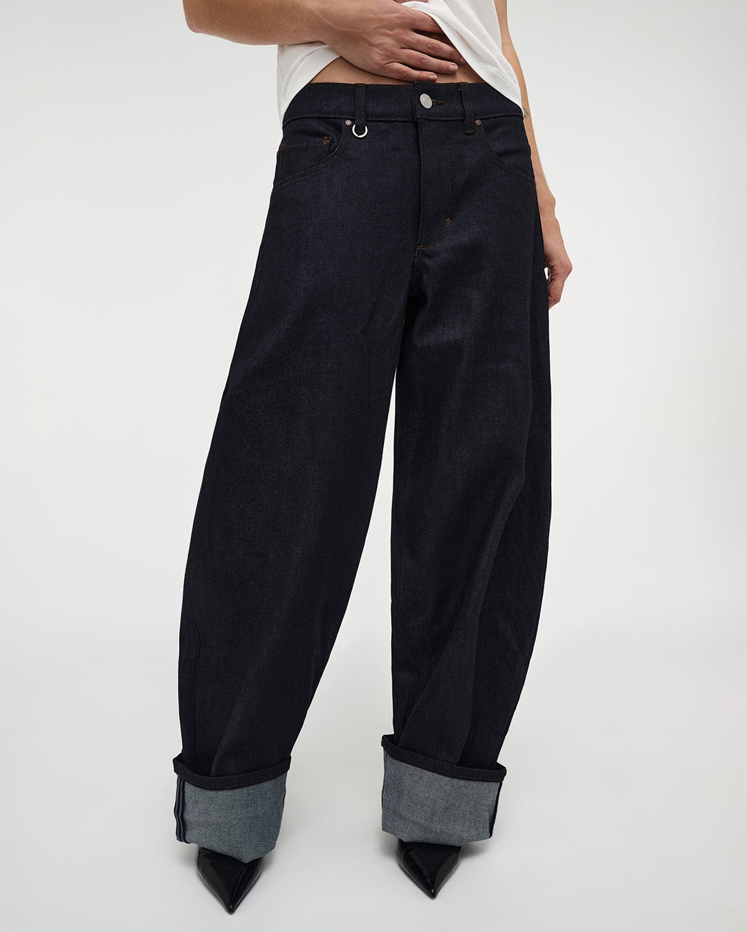Nancy Resonate Barrel Jeans - Rinse Denim