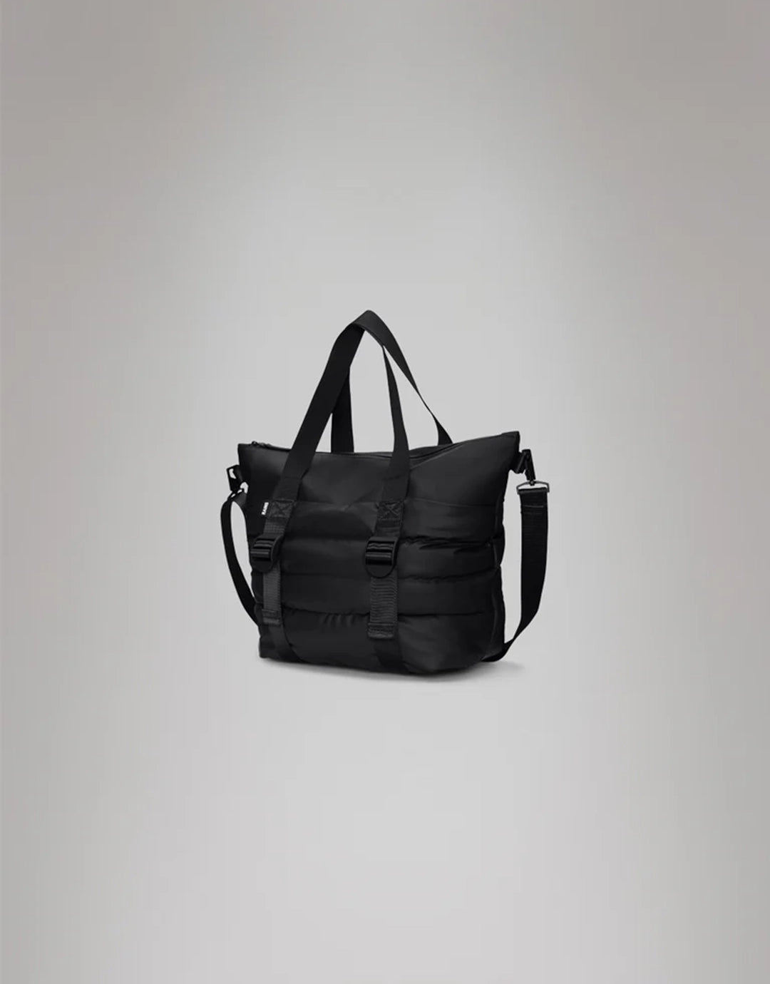 Puffer Mix Tote Bag Mini W3 - Black