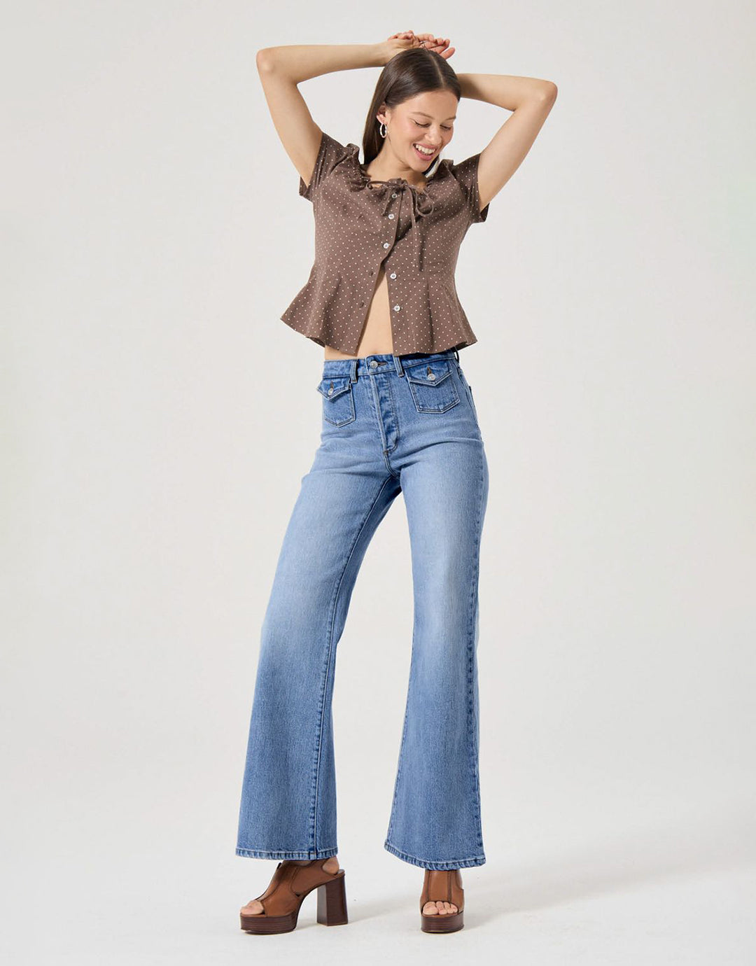 Stella Eastcoast Flare Denim Jeans - Dakota Blue