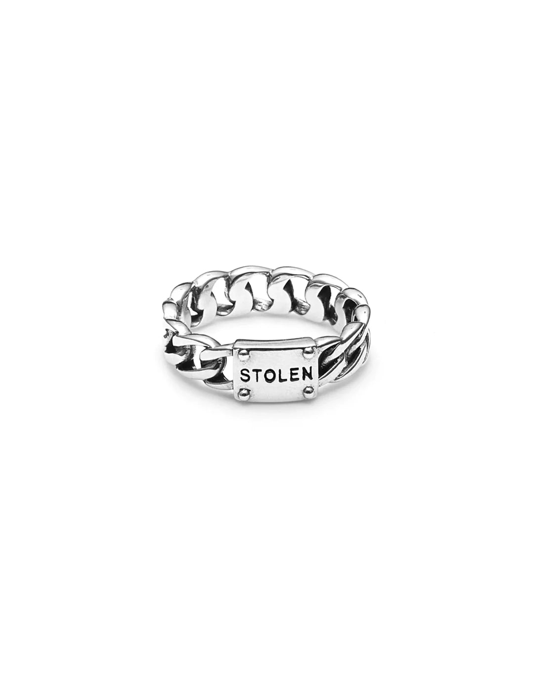 Curb Ring Slim - Silver