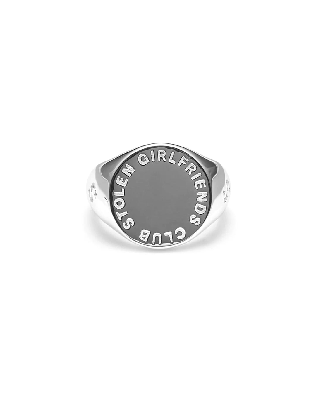 Text Logo Sovereign Ring - Silver