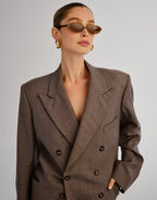 The Olive Sunglasses - Chocolate Crystal by Luv Lou - view 4