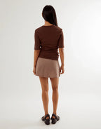 Ruched SS Tee by Commonplace Essentials - view 5