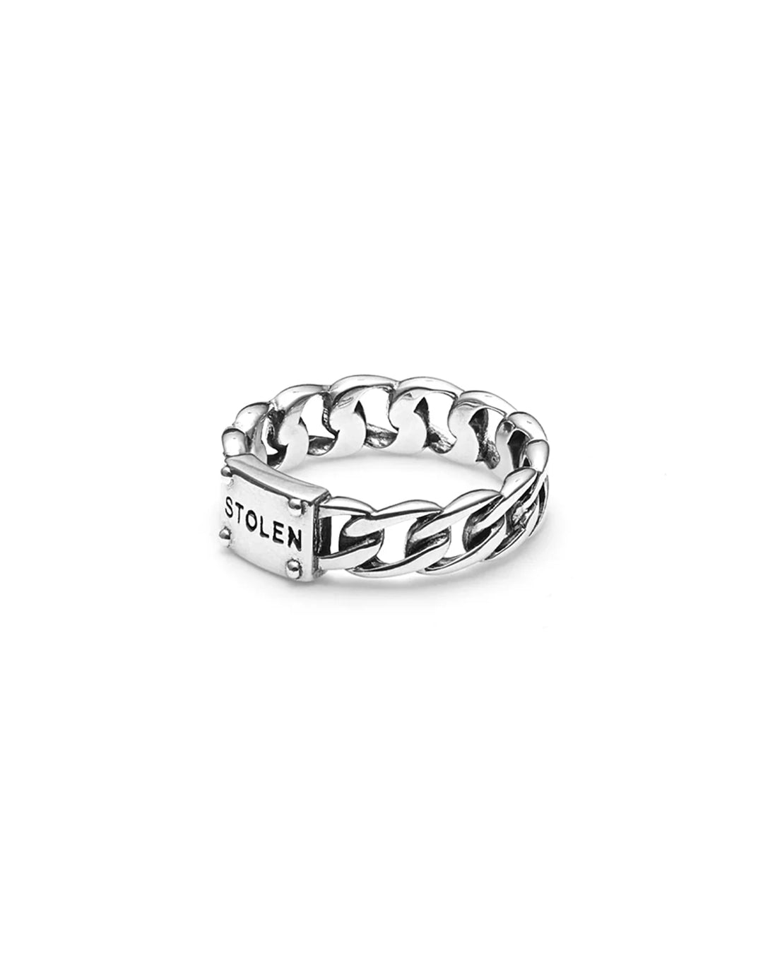 Curb Ring Slim - Silver