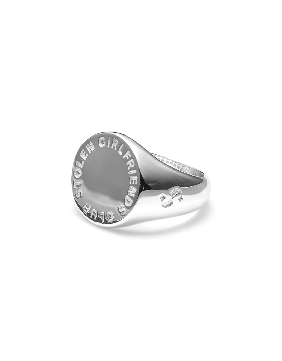 Text Logo Sovereign Ring - Silver