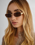 The Ryan Sunglasses - Gold by Luv Lou