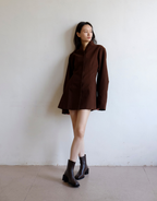 Bowery Dress - Choc by Commonplace Essentials - view 4
