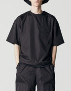 Military Half Sleeve Nylon T-Shirt - Black by Taion - view 4