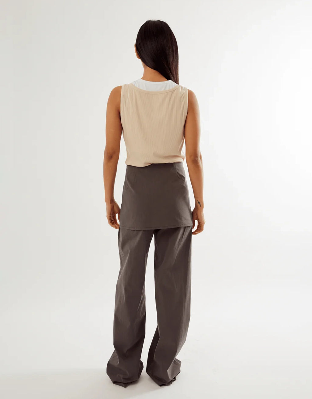 Fifi Layered Trouser - Taupe