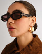 Numero Siete Sunglasses - Obsidian Black by Le Specs Luxe - view 3