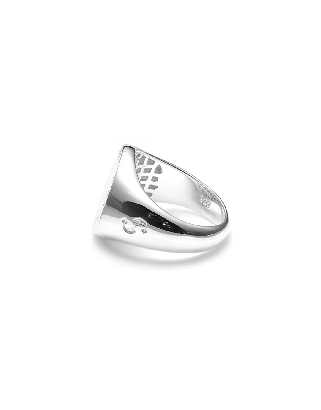 Text Logo Sovereign Ring - Silver