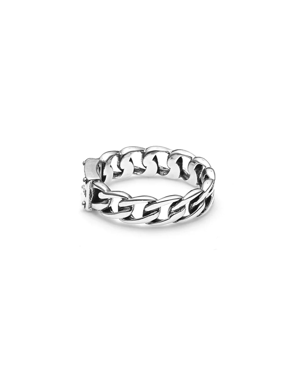 Curb Ring Slim - Silver
