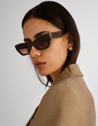 The Sutton Sunglasses - Dark Chocolate by Luv Lou