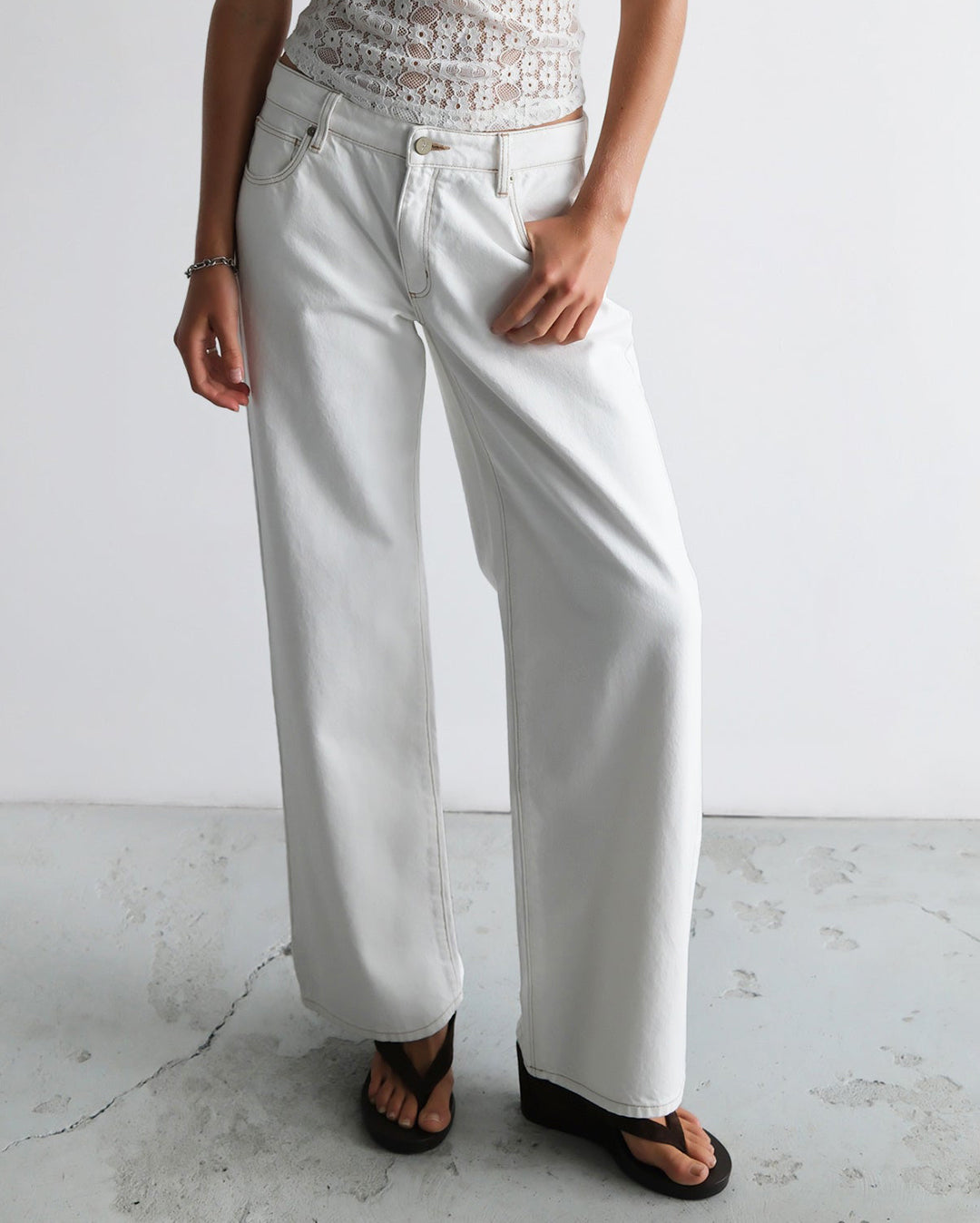 95 Baggy Denim Jeans - Porcelain - Abrand