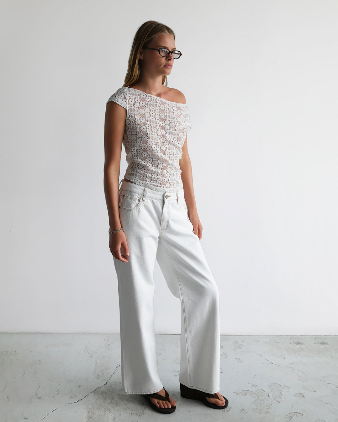 95 Baggy Denim Jeans - Porcelain - Abrand