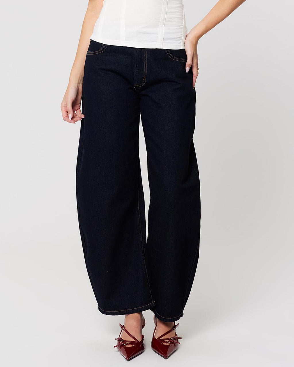 95 Mid Rise Macy Barrel Jeans - Macy - Abrand