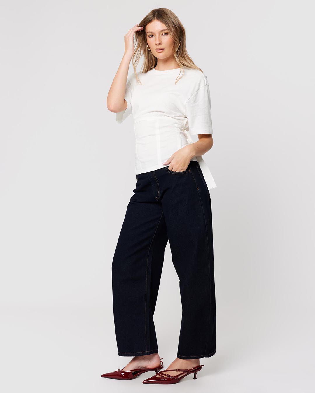 95 Mid Rise Macy Barrel Jeans - Macy - Abrand