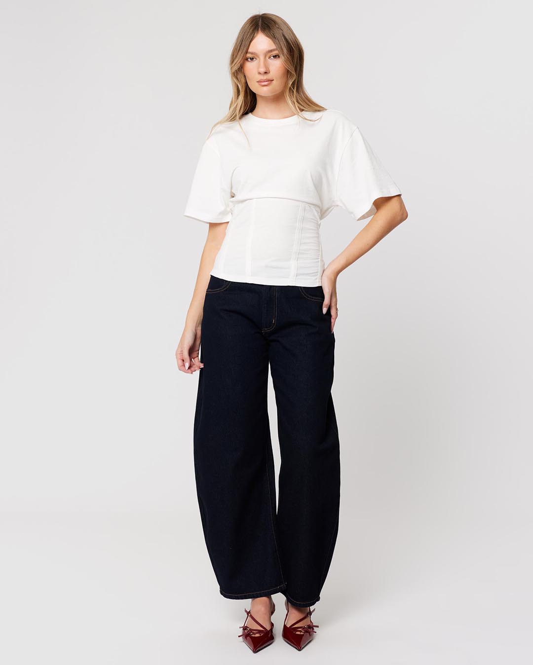 95 Mid Rise Macy Barrel Jeans - Macy - Abrand