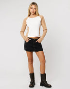 99 Cara Denim Skirt by Abrand - view 2