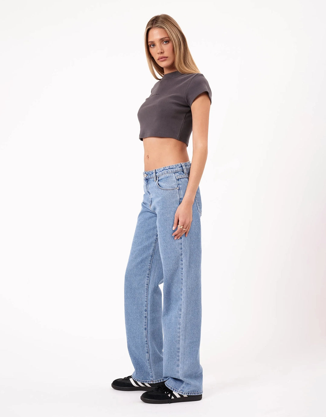 99 Low Baggy Gigi Jeans - Mid Blue