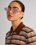 Numero Siete Sunglasses - Pink Salt by Le Specs Luxe