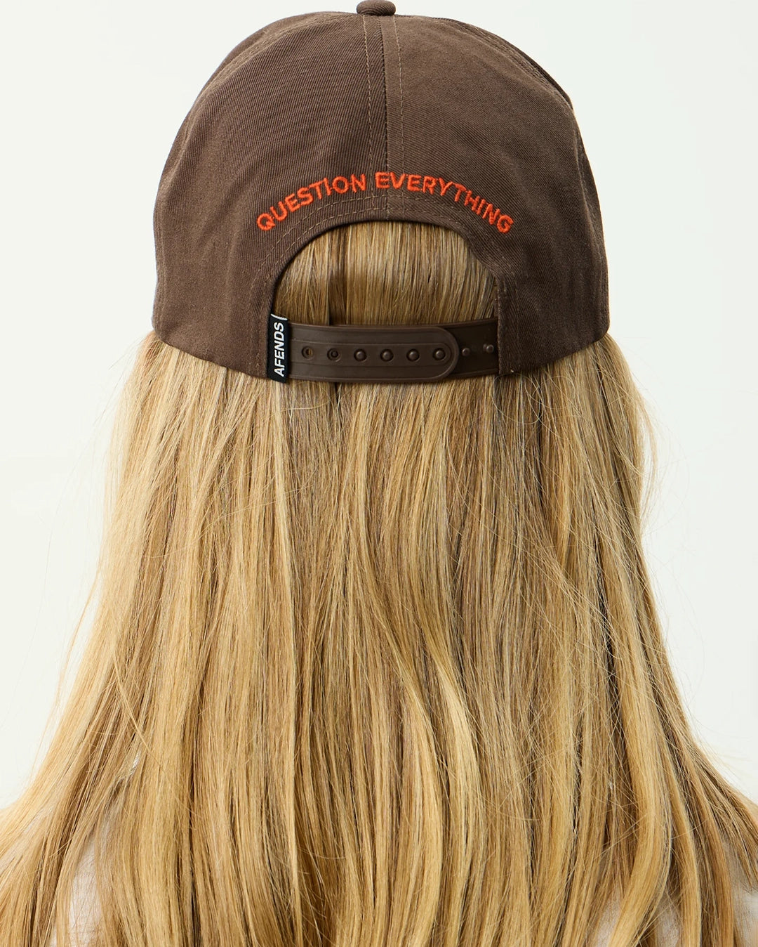 Rocked Recycled Five Panel Cap - Coffee by Afends - view 7