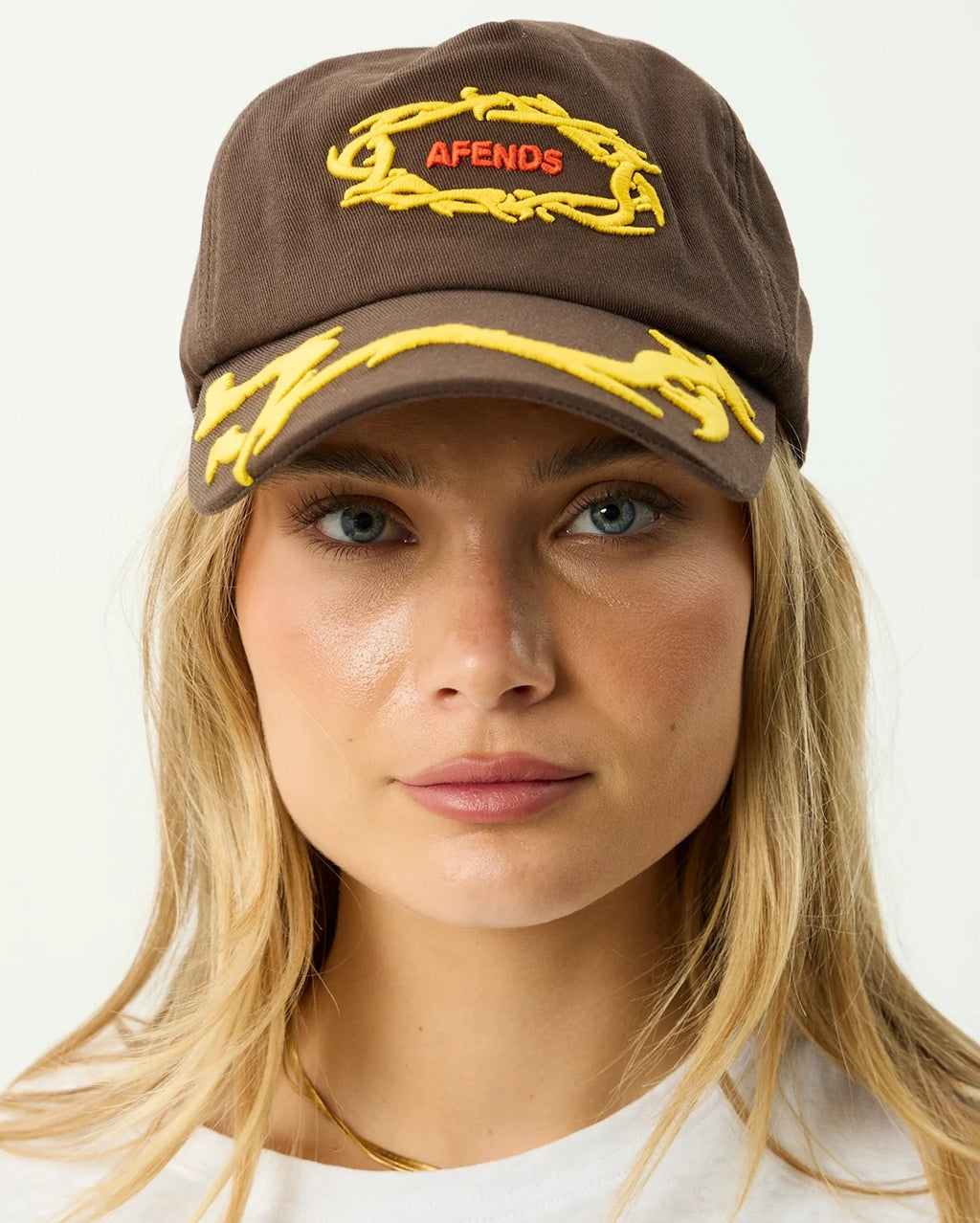 Rocked Recycled Five Panel Cap - Coffee by Afends - view 8