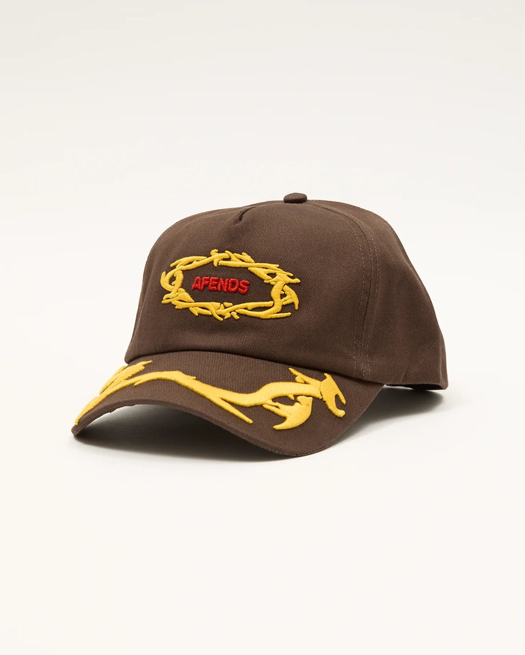 Rocked Recycled Five Panel Cap - Coffee by Afends - view 2