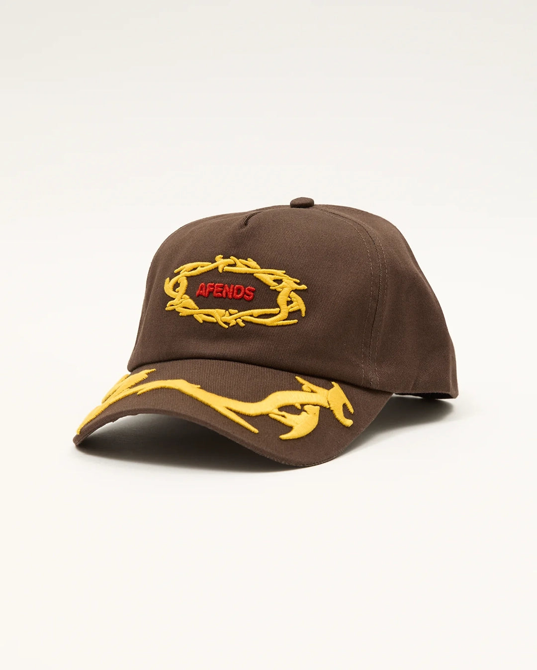 Rocked Recycled Five Panel Cap - Coffee by Afends - view 2