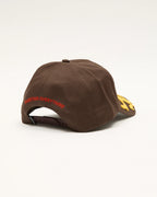 Rocked Recycled Five Panel Cap - Coffee by Afends - view 4