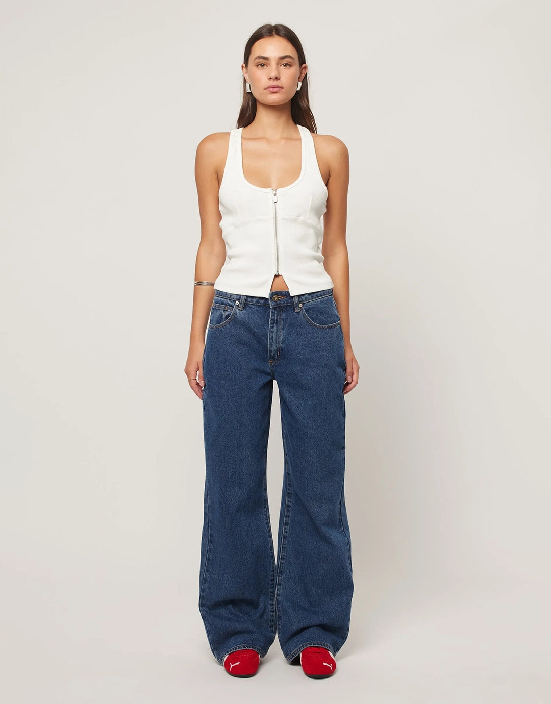 95 Bella Baggy Jeans - Mid Blue