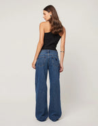 99 Bella Low Baggy Jeans - Mid Blue by Abrand - view 6