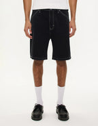 A5 Lance Baggy Denim Shorts - Washed Black by Abrand - view 3