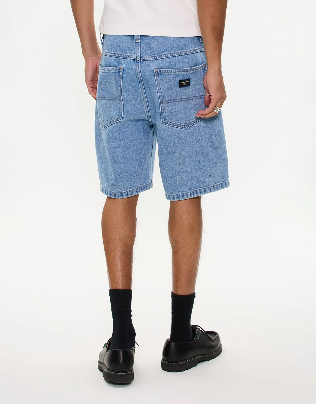 A5 Larry Baggy Denim Shorts - Light Vintage Indigo