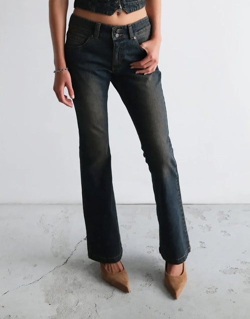 00 Super Low Rise Kick Jeans - Kandi by Abrand