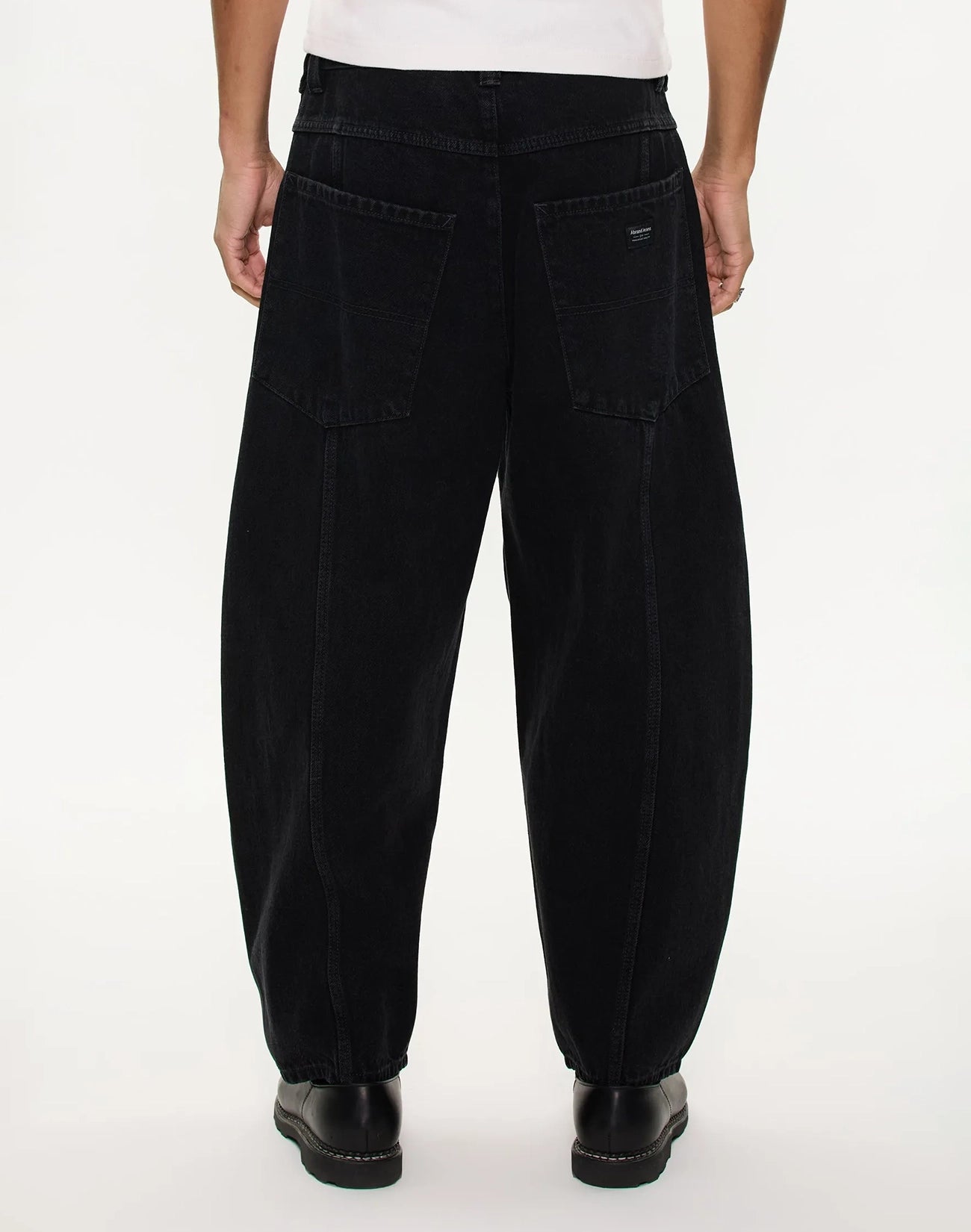 A6 Skyler Big Cocoon Denim Jeans - Washed Black