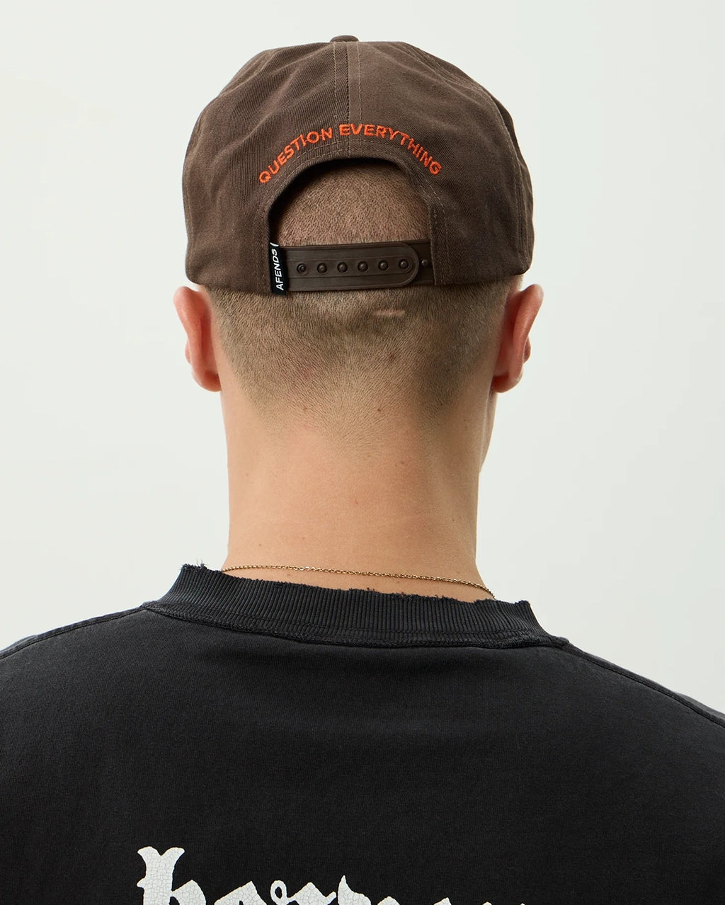 Rocked Recycled Five Panel Cap - Coffee by Afends - view 12