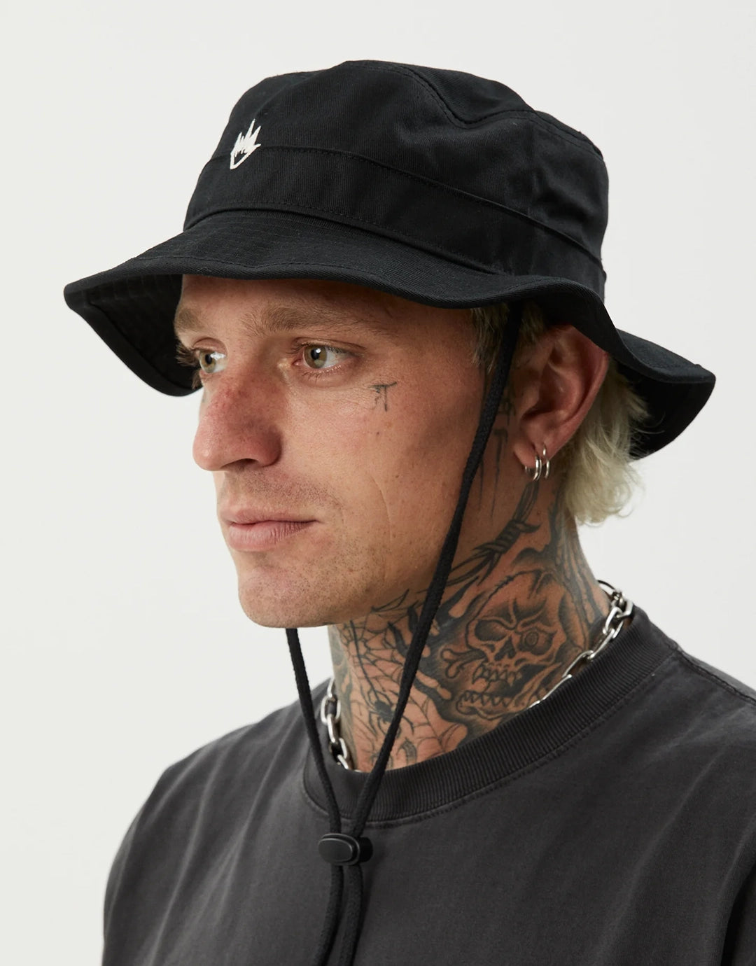 Flame Bucket Hat - Black
