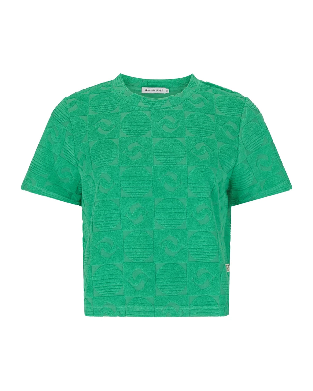 Cruise Dolphin Terry Top - Tropical Green by Araminta James - view 5