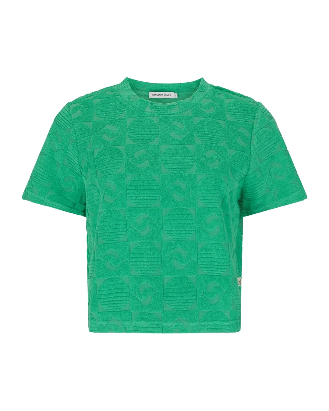 Cruise Dolphin Terry Top - Tropical Green by Araminta James - view 5