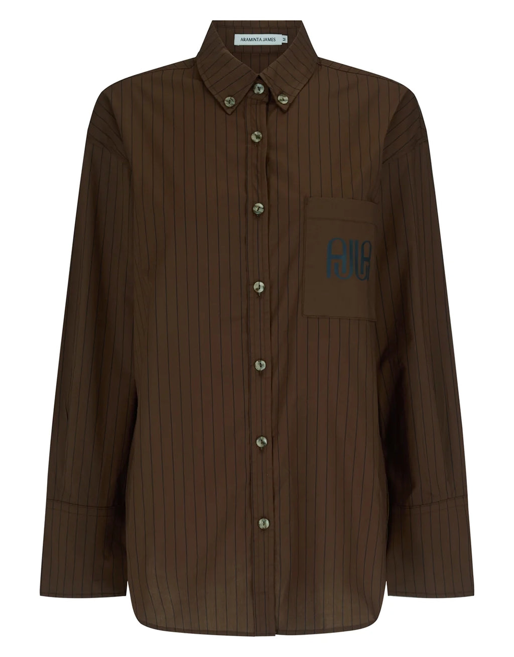 AJJA Pocket Shirt - Mocha by Araminta James - view 7